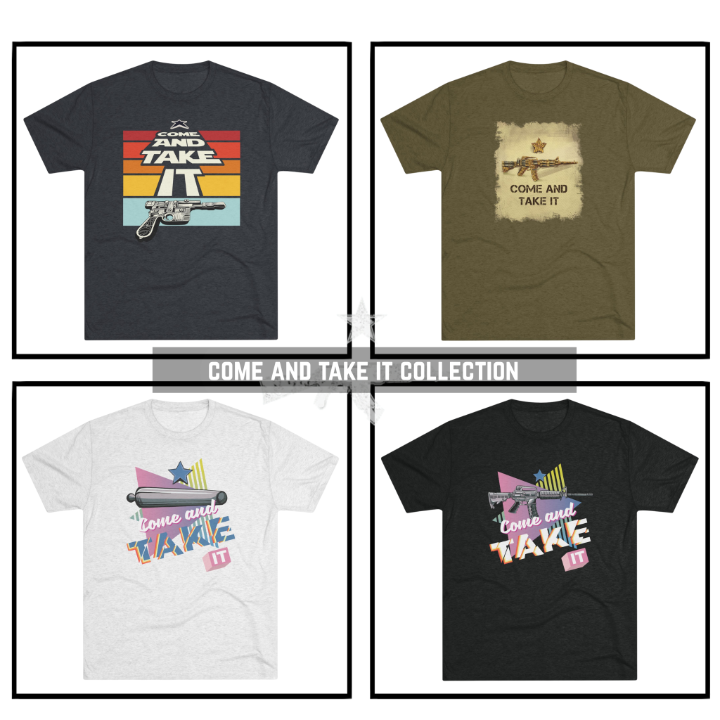 Come and Take It men's T-shirt gun graphic